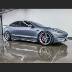 Ravoony Plus Ultra-Matte Blue Grey Car Wrap Tesla Model 3 Wrap