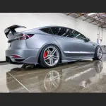 Ravoony Plus Ultra-Matte Blue Grey Car Wrap Tesla Model 3 Wrap