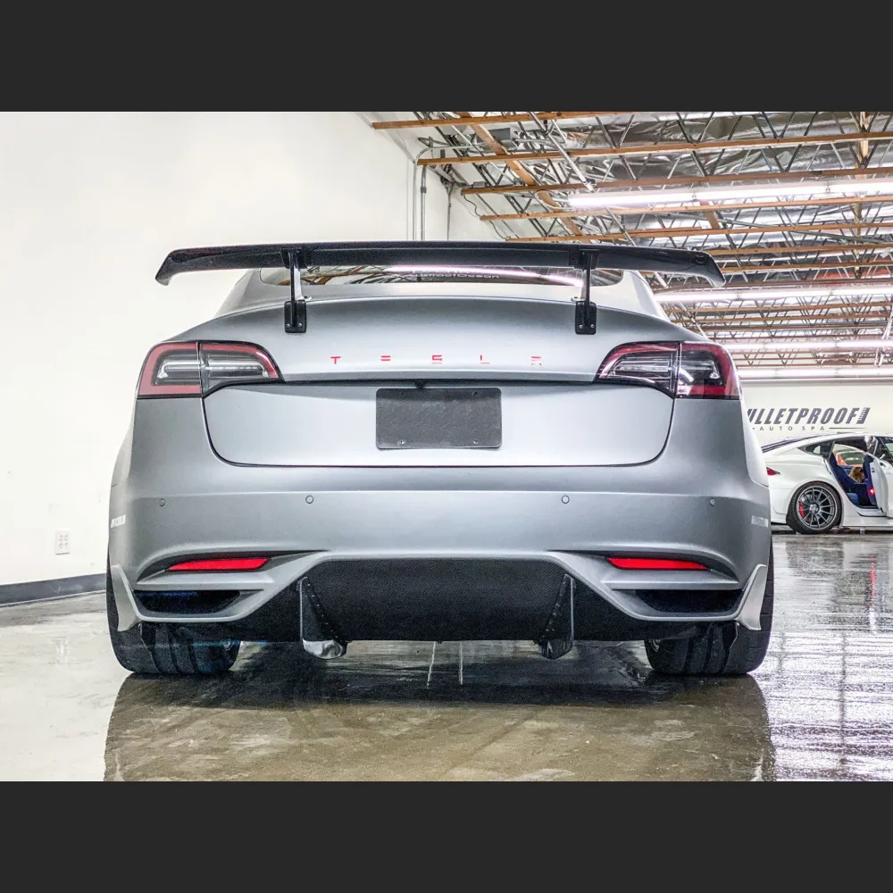 Ravoony Plus Ultra-Matte Blue Grey Car Wrap Tesla Model 3 Wrap