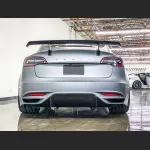 Ravoony Plus Ultra-Matte Blue Grey Car Wrap Tesla Model 3 Wrap