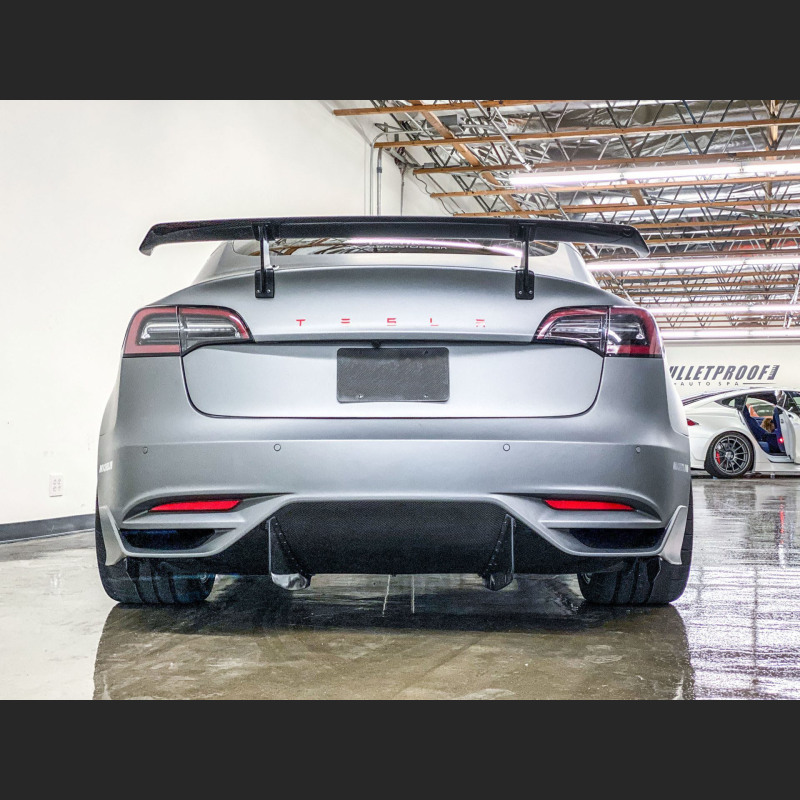 Ravoony Plus Ultra-Matte Blue Grey Car Wrap Tesla Model 3 Wrap