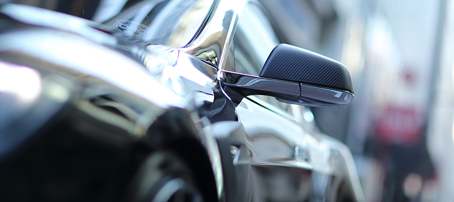 Ravoony Plus PET Glossy Crystal Black Car Vinyl Wrap Tesla Model S Wrap