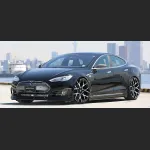  Ravoony Plus Glossy Crystal Black Car Vinyl Wrap Tesla Model S Wrap