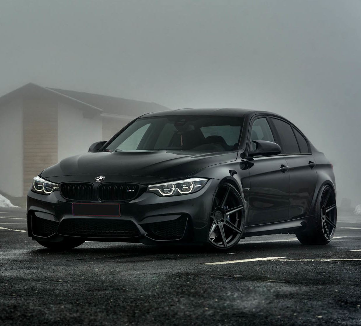 BMW M3 Wrap, Best Ravoony Gloss Black Car Wrap BMW M3 Wrap - ravoony.com