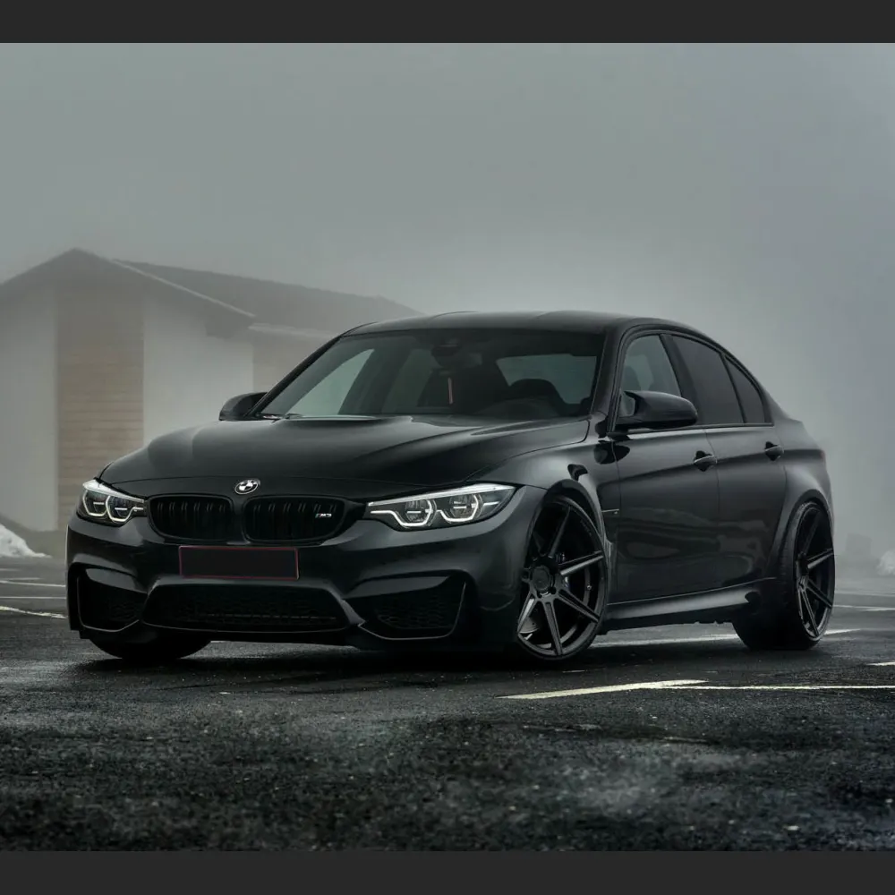 Ravoony Plus Gloss Black Car Wrap BMW M3 Wrap