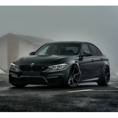 Ravoony Plus Gloss Black Car Wrap BMW M3 Wrap 02