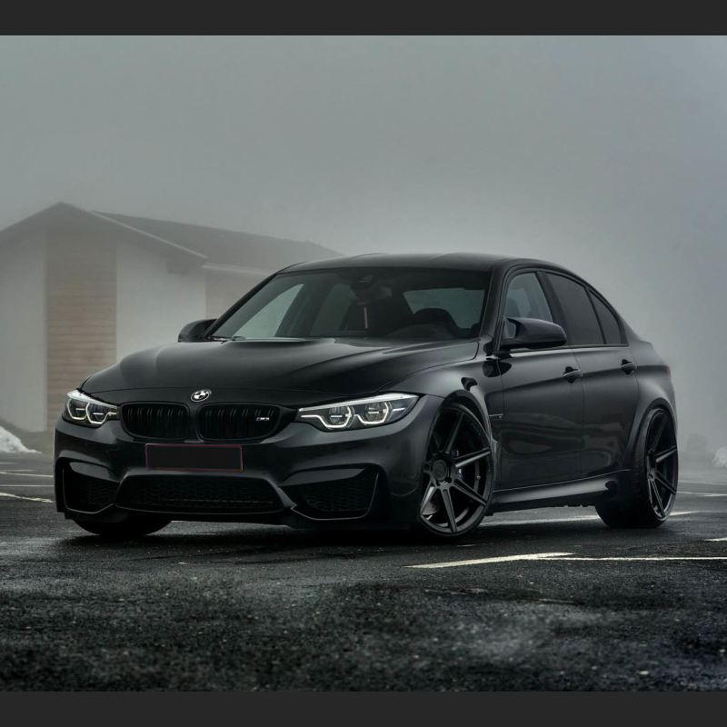 Ravoony Plus Gloss Black Car Wrap BMW M3 Wrap