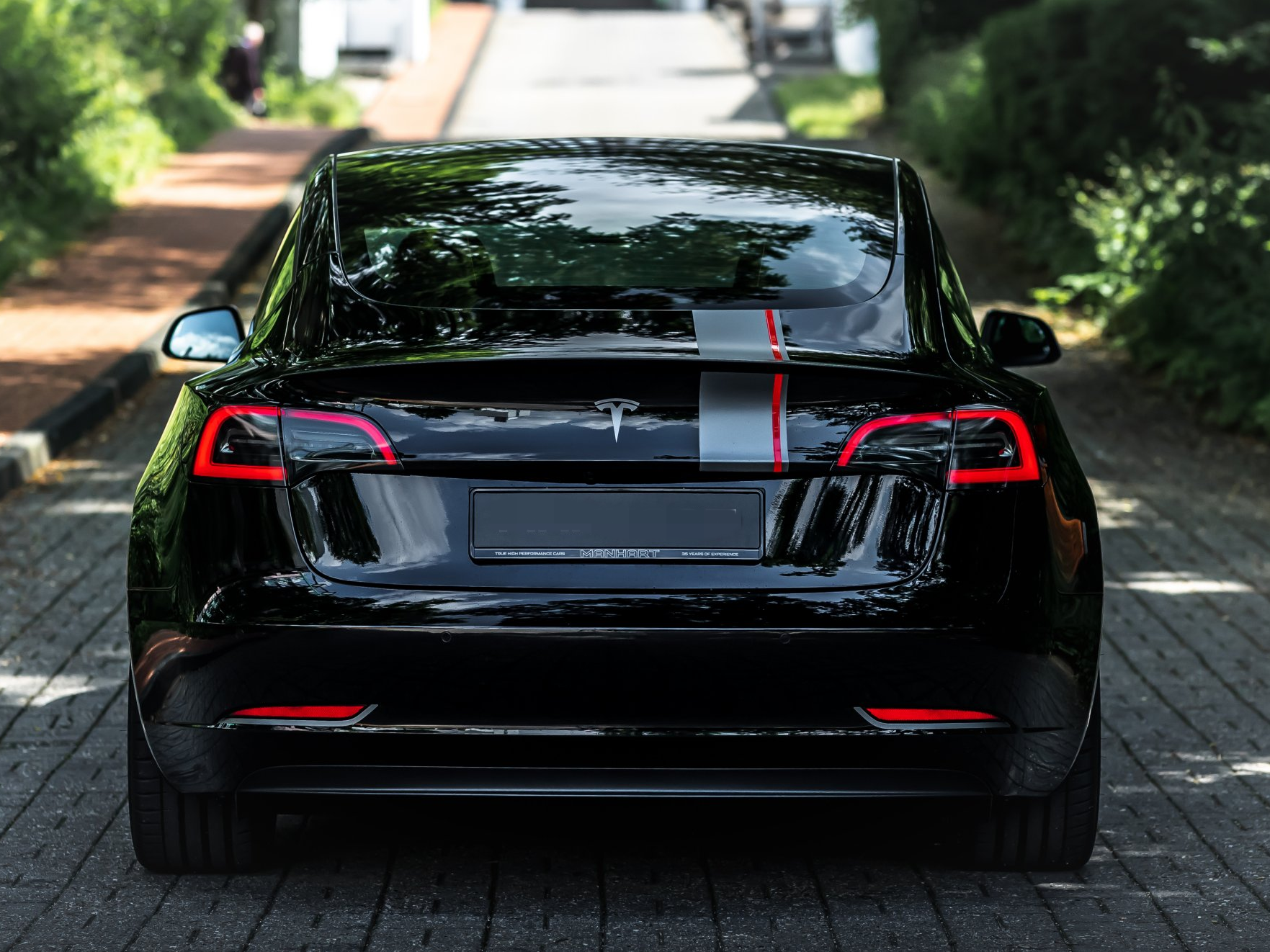 Ravoony Plus Gloss Black Car Wrap Tesla Model 3  Wrap