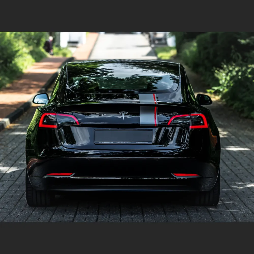 Ravoony Plus Gloss Black Car Wrap Tesla Model 3  Wrap