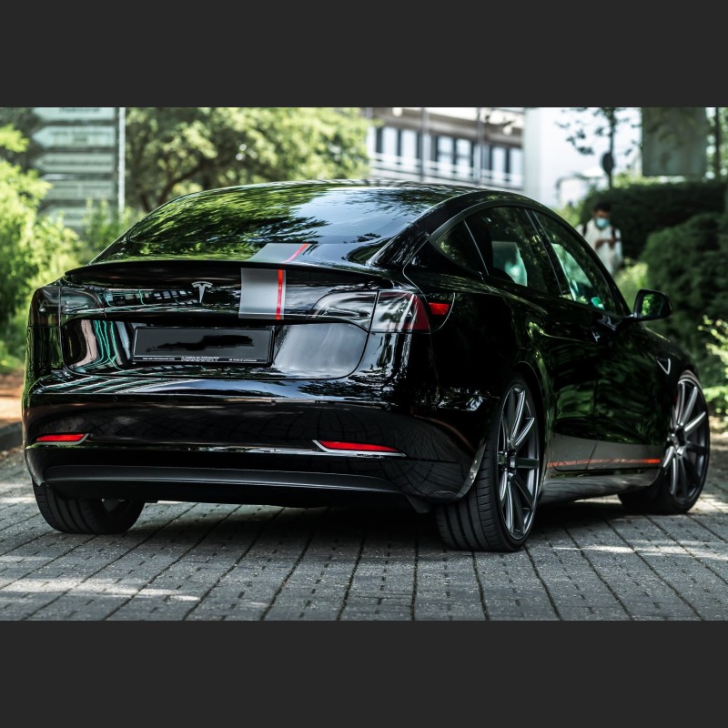 Ravoony Plus Gloss Black Car Wrap Tesla Model 3  Wrap