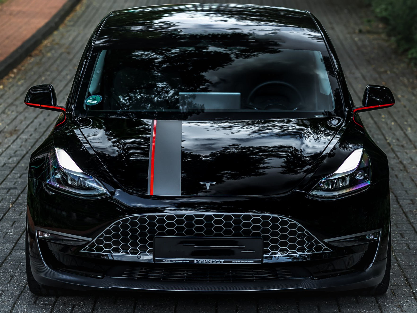 Ravoony Plus Gloss Black Car Wrap Tesla Model 3  Wrap