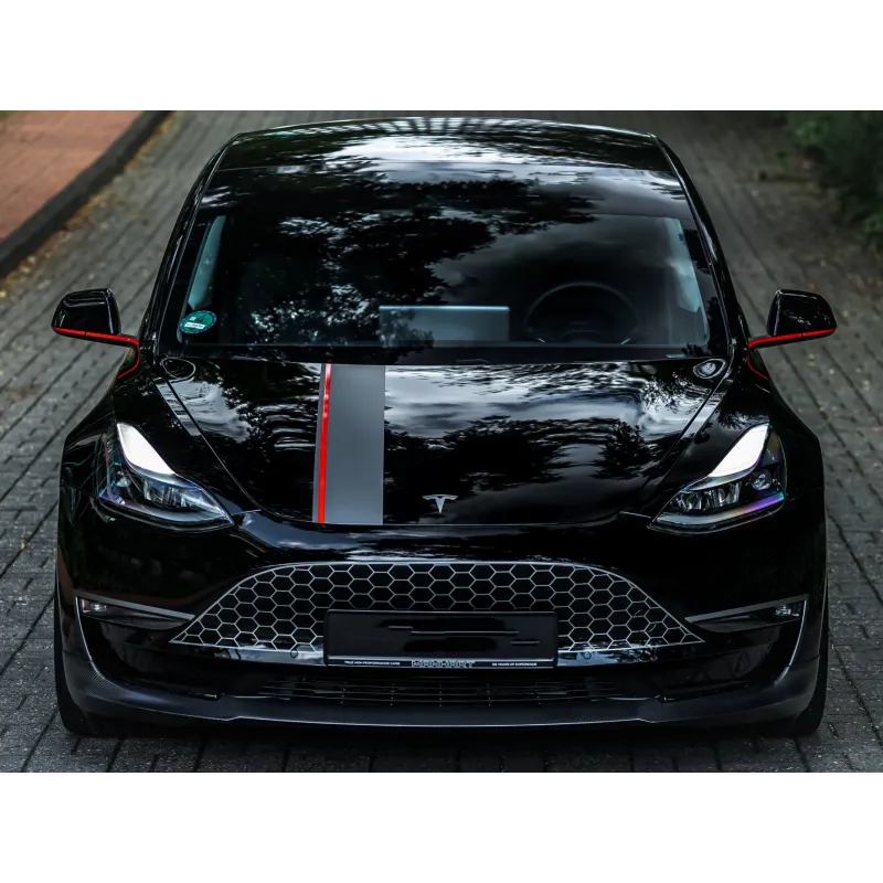 Ravoony Plus Gloss Black Car Wrap Tesla Model 3  Wrap