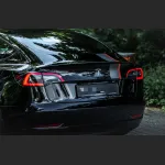 Ravoony Plus Gloss Black Car Wrap Tesla Model 3  Wrap