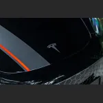 Ravoony Plus Gloss Black Car Wrap Tesla Model 3  Wrap