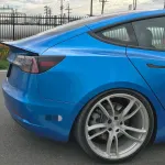 Ravoony Plus Honda Gloss Vivid Blue Vinyl Car Wrap Tesla Model 3 Wrap
