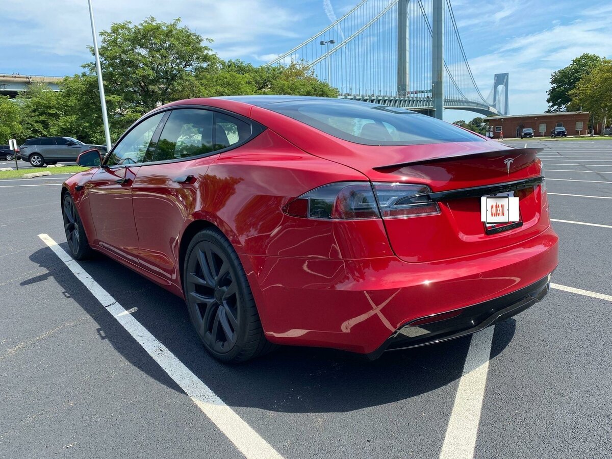 Ravoony Plus Porsche Gloss Carmine Red Vinyl Car Wrap Tesla Model S Wrap