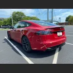 Ravoony Plus Porsche Gloss Carmine Red Vinyl Car Wrap Tesla Model S Wrap