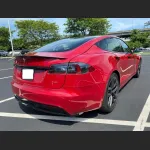 Ravoony Plus Porsche Gloss Carmine Red Vinyl Car Wrap Tesla Model S Wrap