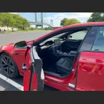 Ravoony Plus Porsche Gloss Carmine Red Vinyl Car Wrap Tesla Model S Wrap