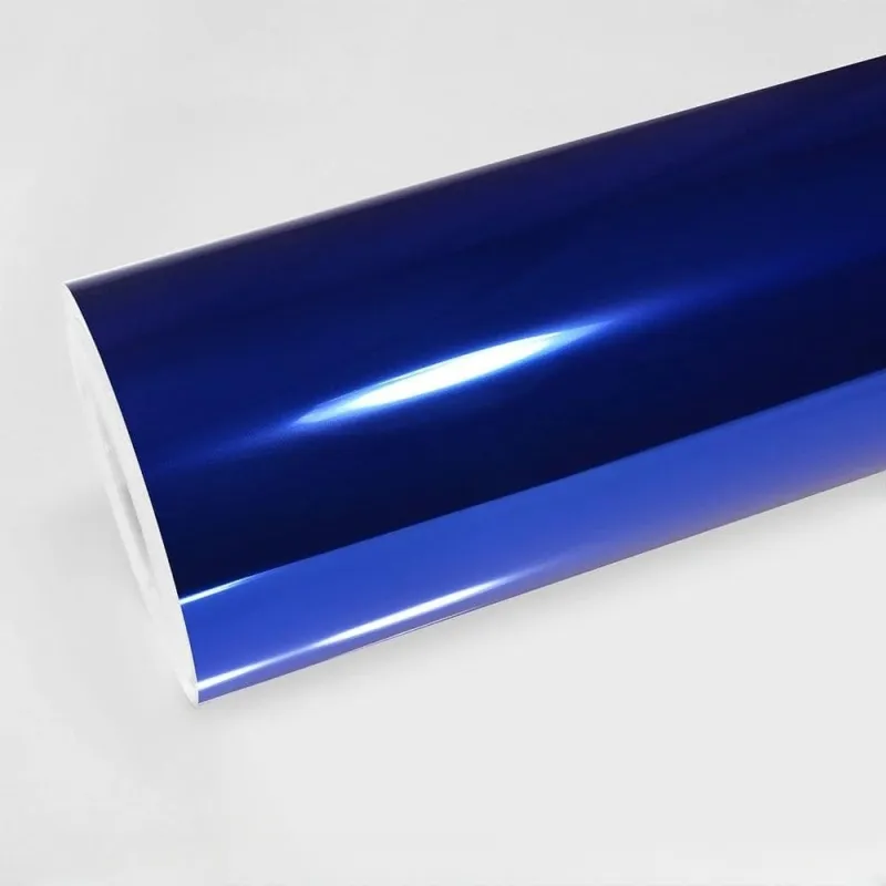 Chrome Blue Car Vinyl Wrap,Best Ravoony Glossy Chrome Blue Car Vinyl Wrap 