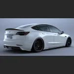  Ravoony Plus Gloss Crystal White Car Vinyl Wrap Tesla Model 3 Wrap