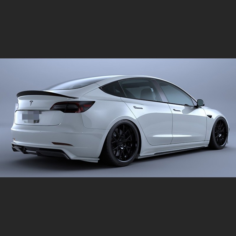  Ravoony Plus Gloss Crystal White Car Vinyl Wrap Tesla Model 3 Wrap