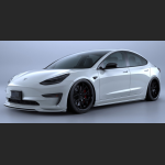  Ravoony Plus Gloss Crystal White Car Vinyl Wrap Tesla Model 3 Wrap