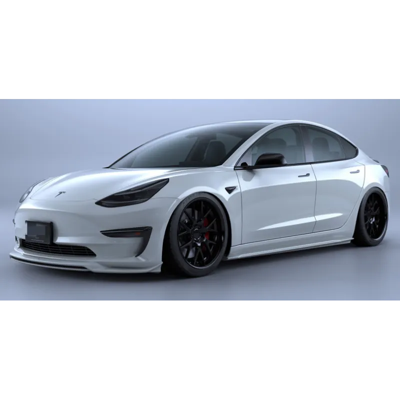  Ravoony Plus Gloss Crystal White Car Vinyl Wrap Tesla Model 3 Wrap