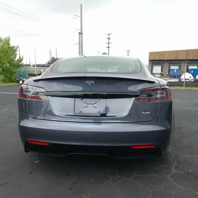  Ravoony Plus Gloss Gunmetal Grey Vinyl Wrap Tesla Model S Wrap