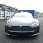  Ravoony Plus Gloss Gunmetal Grey Vinyl Wrap Tesla Model S Wrap