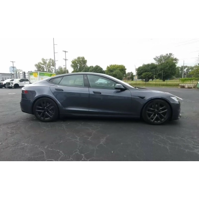 Ravoony Plus Gloss Gunmetal Grey Vinyl Wrap Tesla Model S Wrap 02