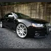 Ravoony Gloss Black Car Wrap Audi S5 Wrap
