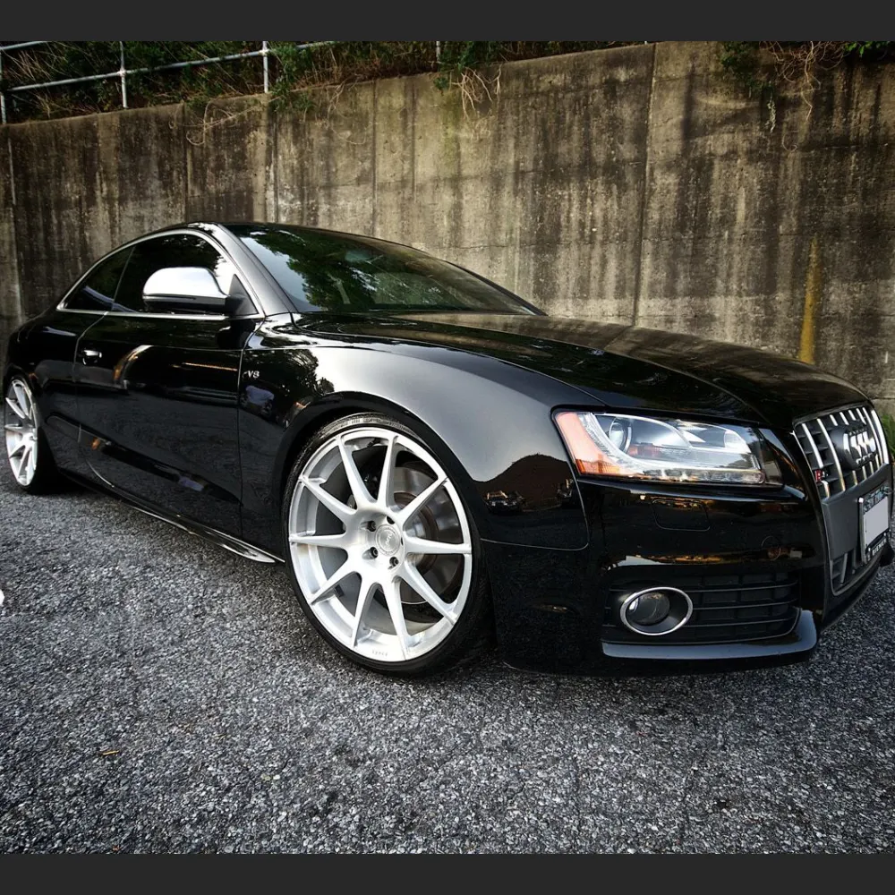 Ravoony Plus Gloss Black Car Wrap Audi S5 Wrap