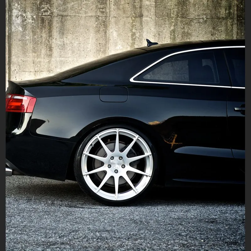 Ravoony Gloss Black Car Wrap Audi S5 Wrap