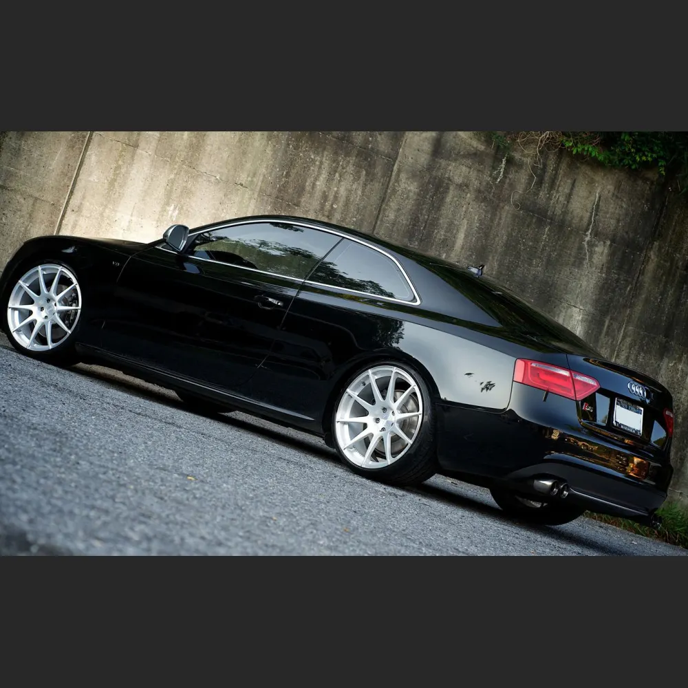 Ravoony Plus Gloss Black Car Wrap Audi S5 Wrap