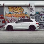 Ravoony Plus Gloss Crystal White Car Vinyl Wrap Audi SQ5 Wrap