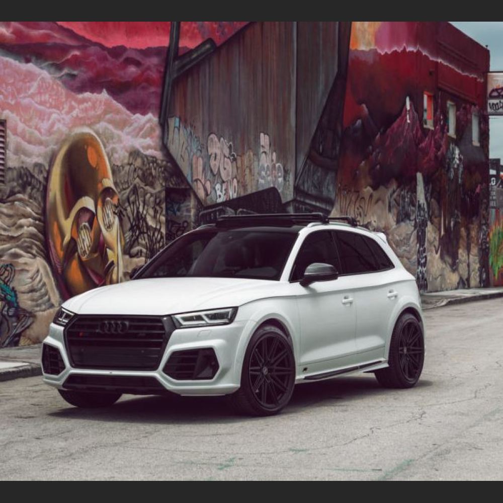 Ravoony Plus Gloss Crystal White Car Vinyl Wrap Audi SQ5 Wrap