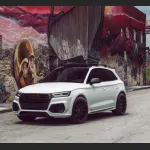 Ravoony Plus Gloss Crystal White Car Vinyl Wrap Audi SQ5 Wrap