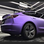 Ravoony Plus Matte Heavy Metal Sparkle Purple Car Wrap