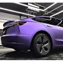 Matte Heavy Metal Sparkle Purple Car Wrap