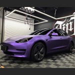 Ravoony Plus Matte Heavy Metal Sparkle Purple Car Wrap