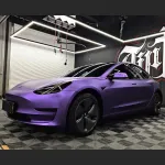 Ravoony Plus Matte Heavy Metal Sparkle Purple Car Wrap