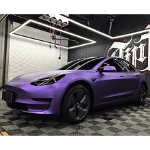 Matte Heavy Metal Sparkle Purple Car Wrap