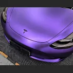 Ravoony Plus Matte Heavy Metal Sparkle Purple Car Wrap