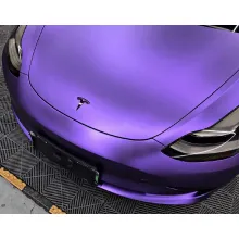 Matte Heavy Metal Sparkle Purple Car Wrap