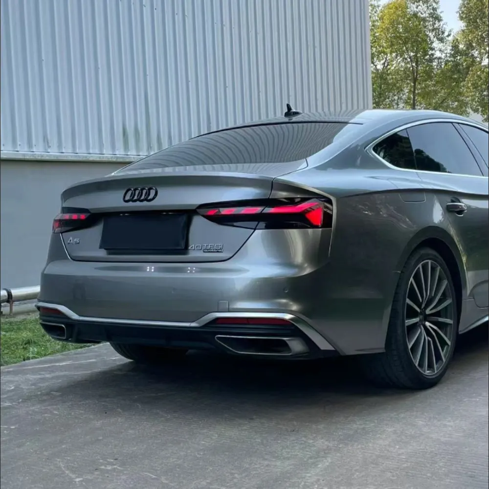 Ravoony Plus Metal Liquid Silver Car Vinyl Wrap Audi A5 Wrap