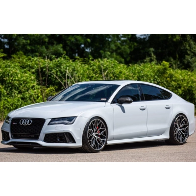 Ravoony Plus PET Gloss White Car Wrap Audi RS7 Wrap 02