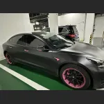 Ravoony Plus Matte Black Car Vinyl Wrap Tesla Model 3 Wrap