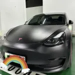 Ravoony Plus Matte Black Car Vinyl Wrap Tesla Model 3 Wrap