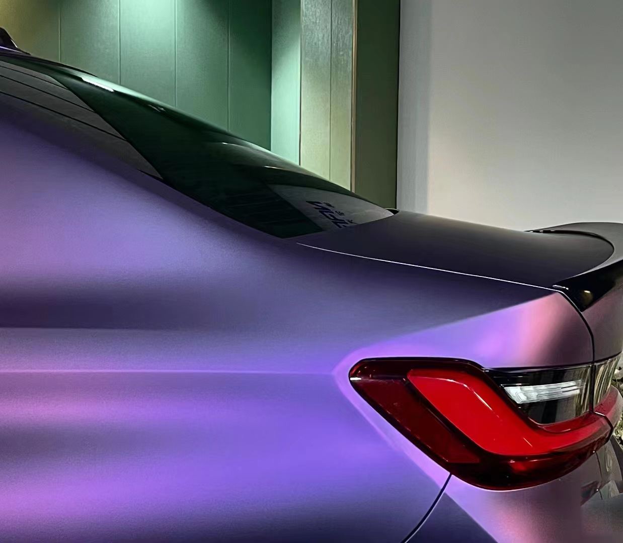 Ravoony Plus Ultimate Flat Magic Purple Car Vinyl Wrap BMW 3 Series Wrap